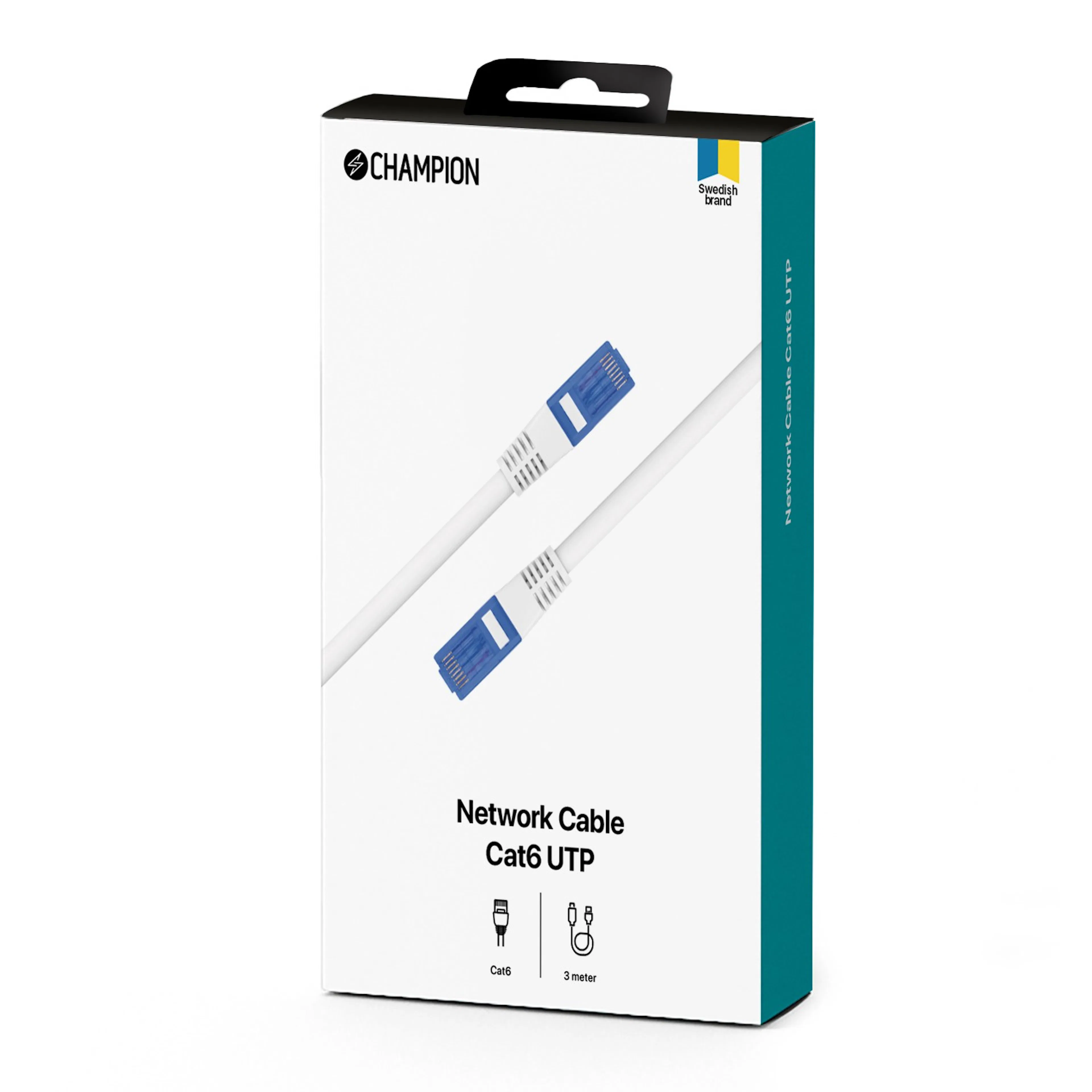 Nätverkskabel Champion CAT6 UTP 3.0m