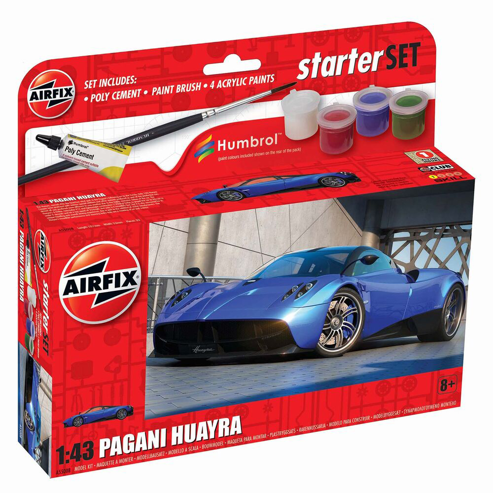 Modellbyggsats Airfix 1:43 Pagani Huayra Starter Set