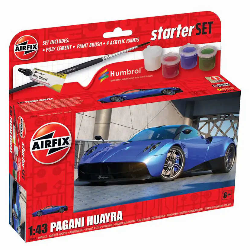 Modellbyggsats Airfix 1:43 Pagani Huayra Starter Set