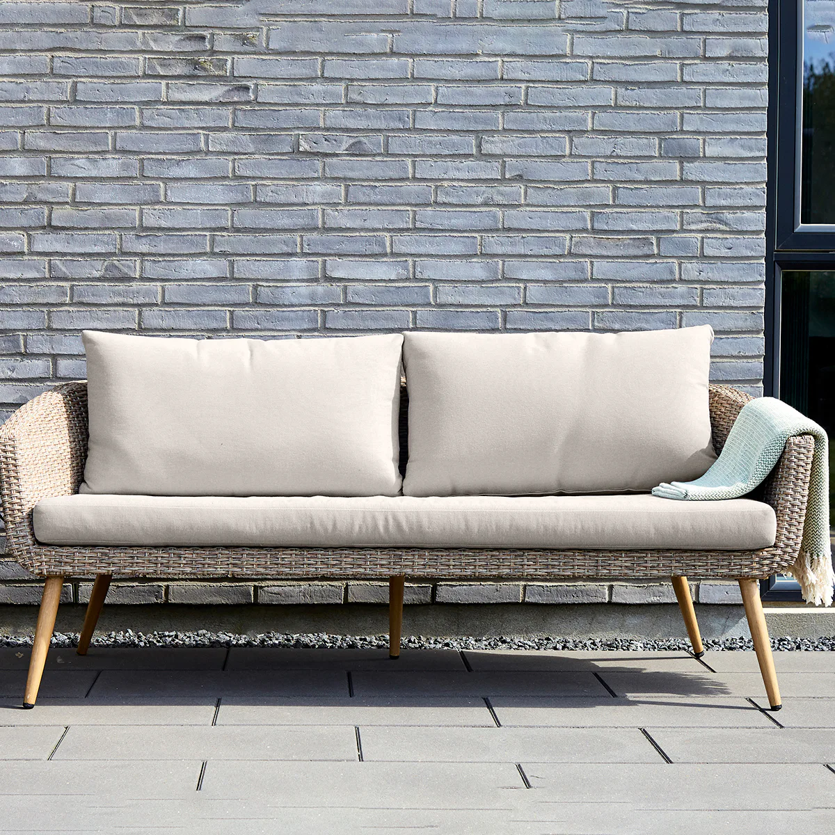 Soffa Comfort Garden Johannes 3-sits inkl. Dynor