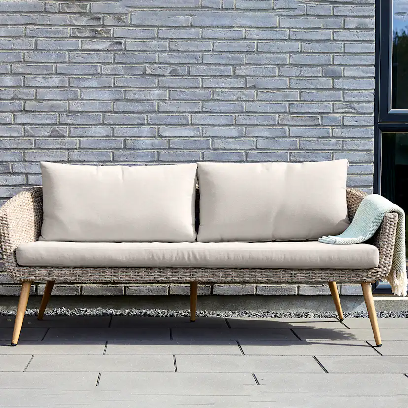 Soffa Comfort Garden Johannes 3-sits inkl. Dynor