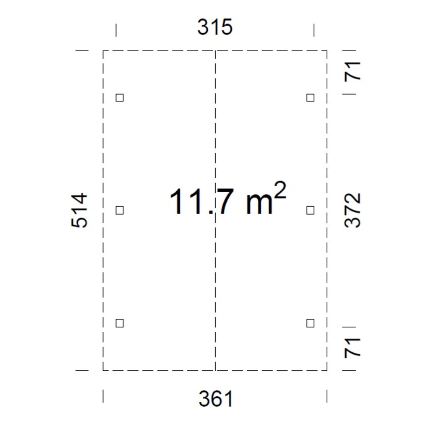 Robert 11,7 m2 PNT9016W5 Vit