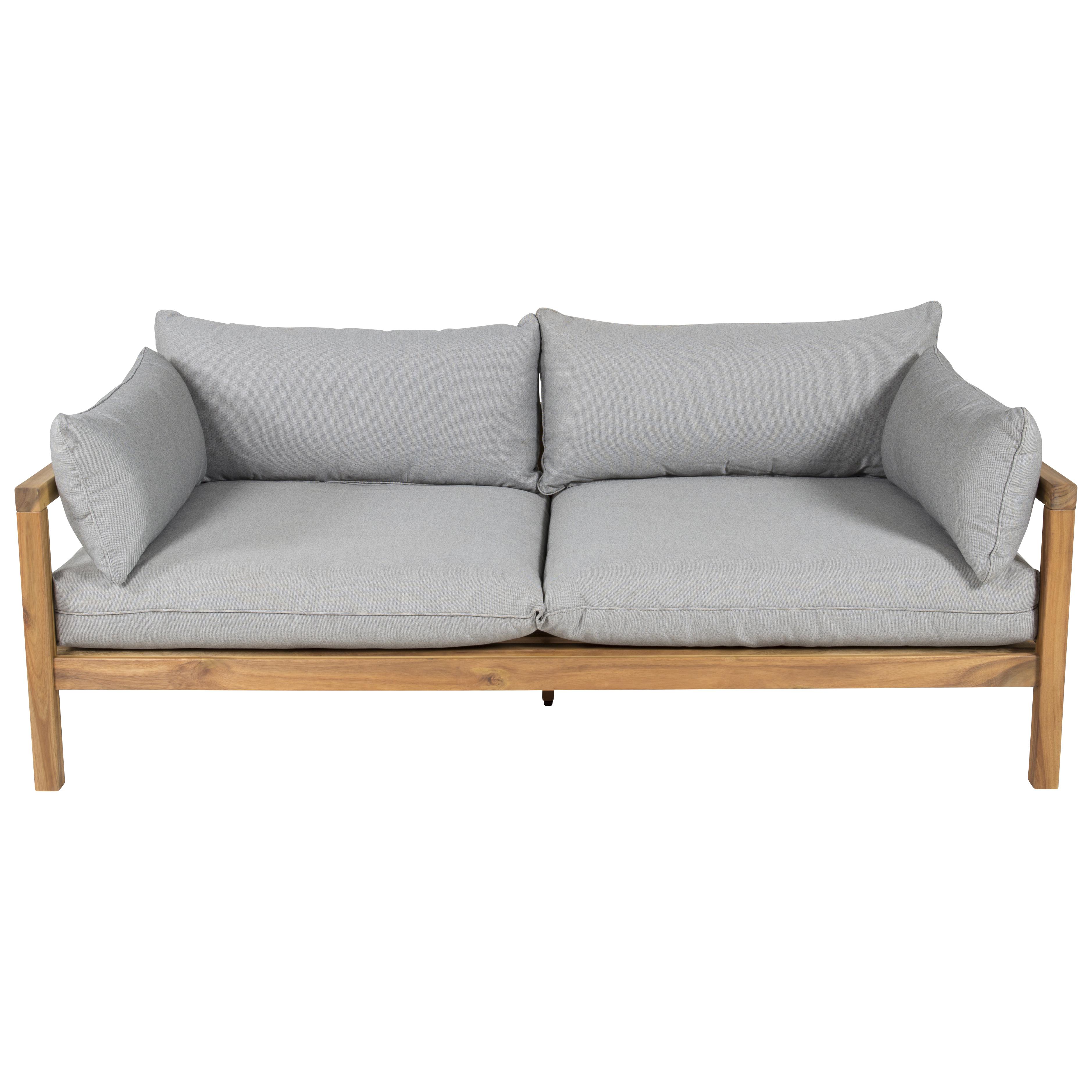 Loungesoffa Venture Home Moa Akacia/Grå, 2-Sits Utesoffa med Dyna