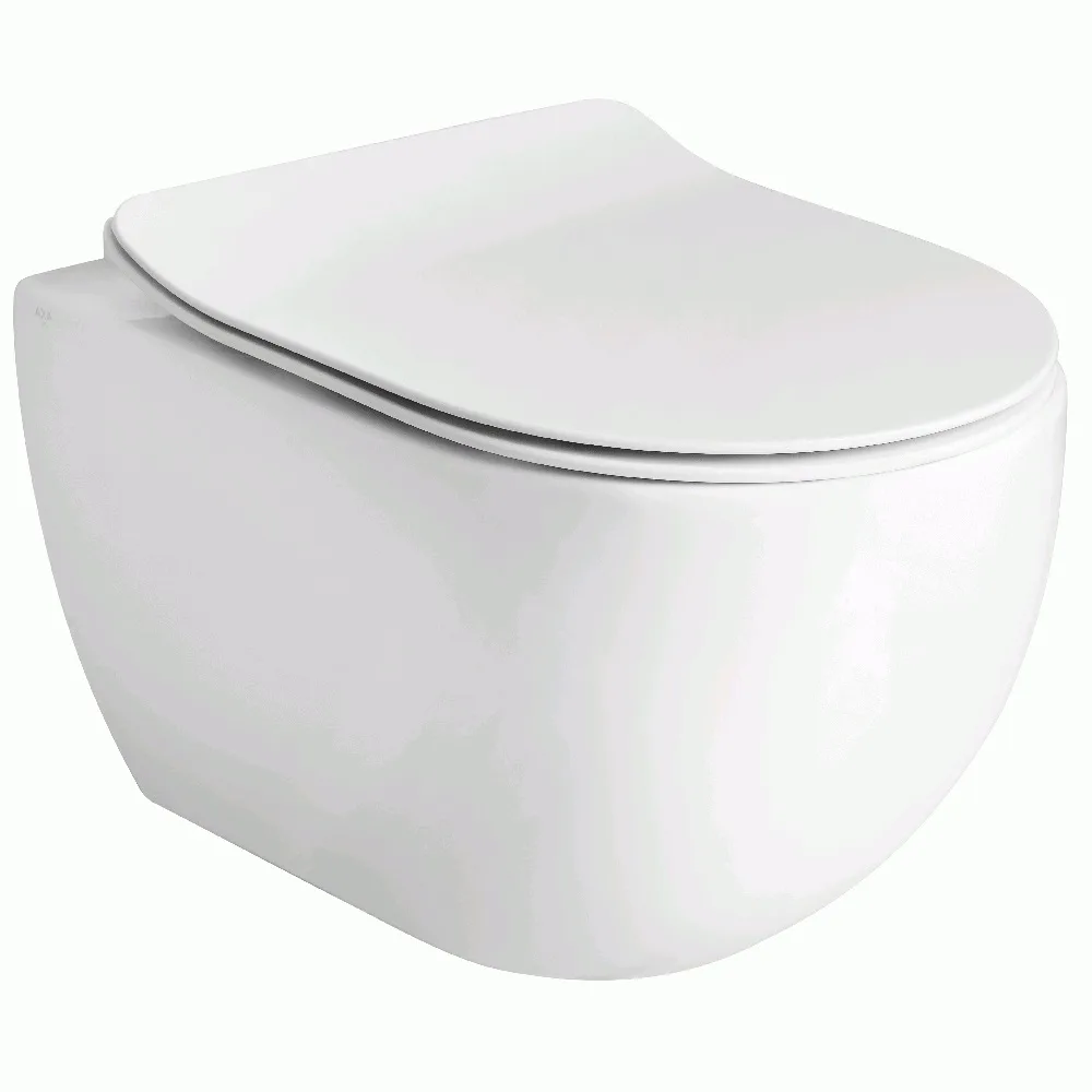 Vägghängd Toalettstol Lavabo Glomp Rimless