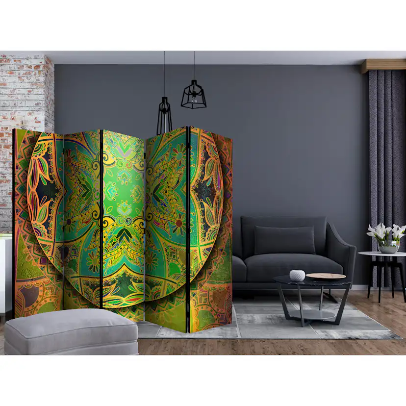 Rumsavdelare Arkiio Mandala Emerald Fantasy II 225x172 cm