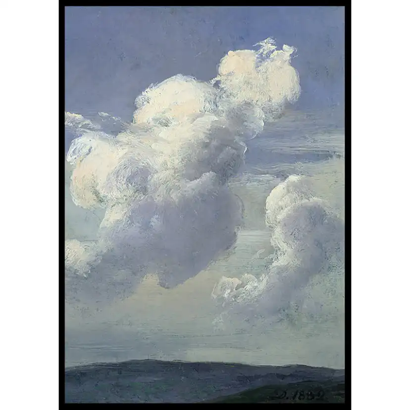 Poster Gallerix Skyer Studie By Johan Christian Dahl