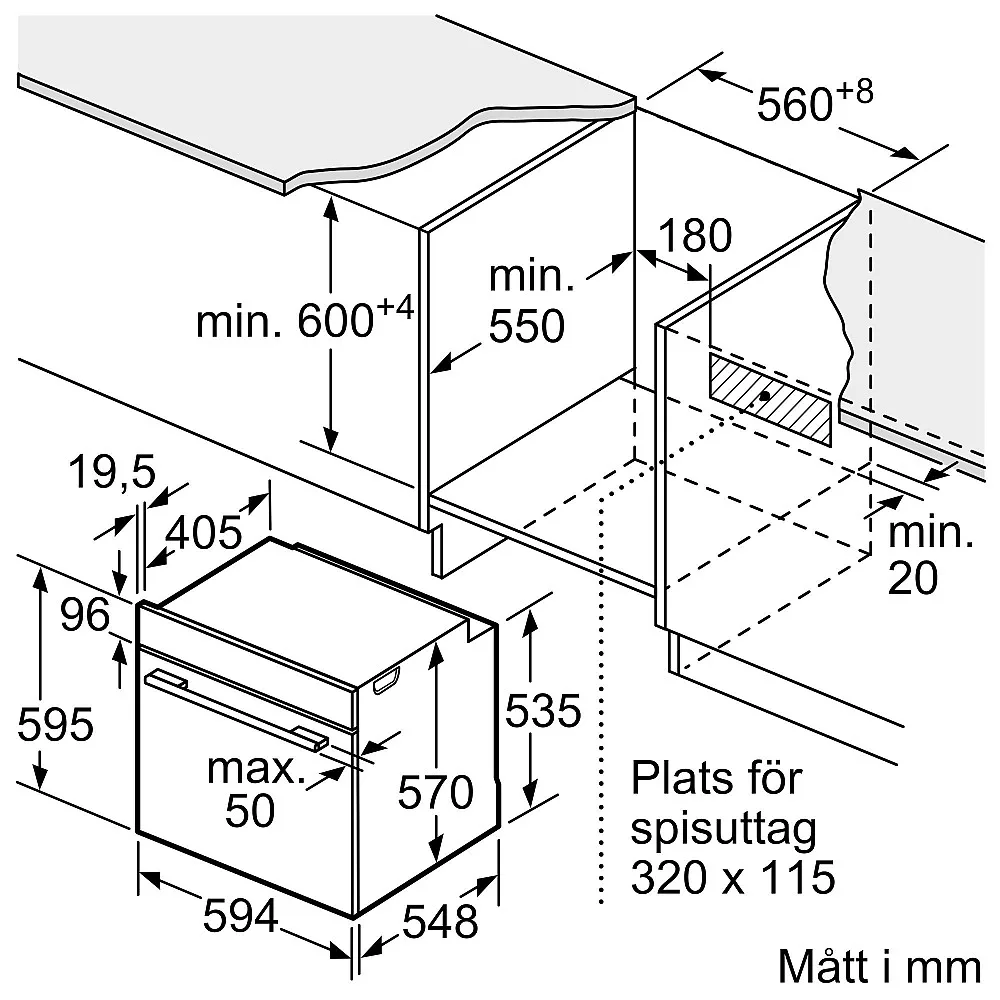 Inbyggnadsugn Siemens HB579GBR3 iQ500 Rostfri med Pyrolytisk Rengöring och Air Fry-funktion