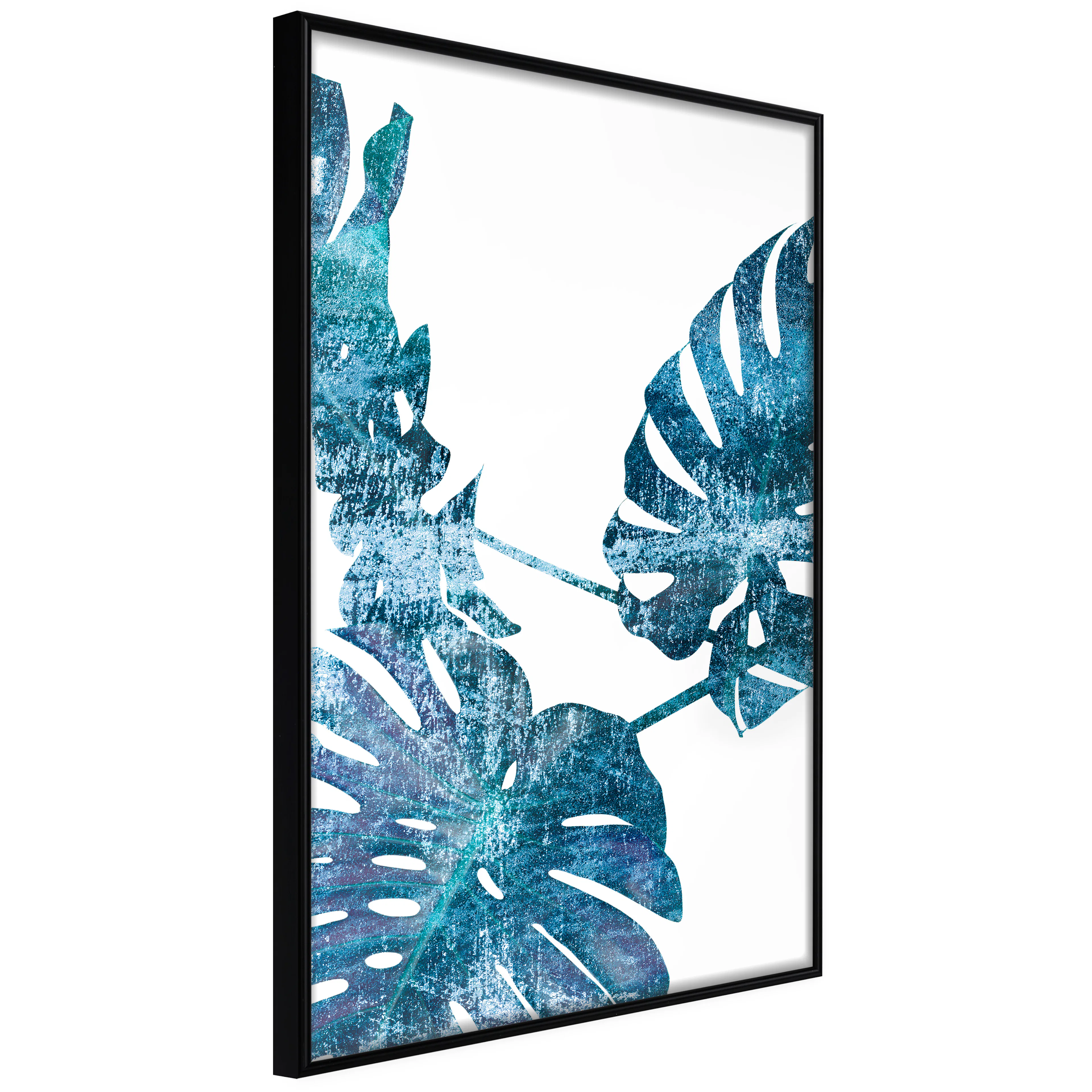 Affisch - Emerald Monstera [Poster] 40x60 Svart ram, 40x60 cm