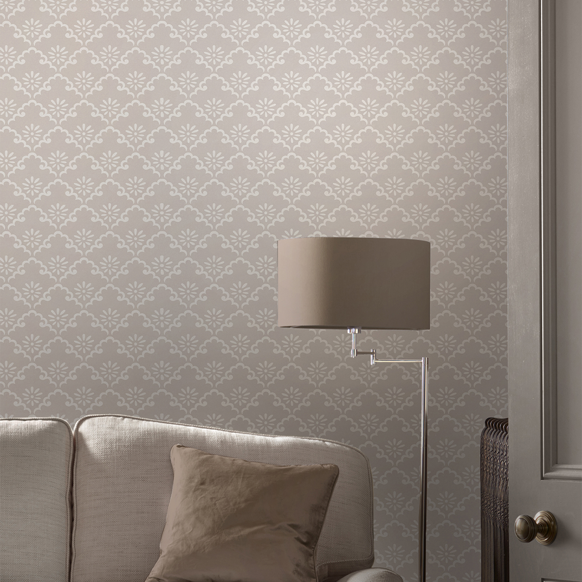 Tapet Laura Ashley Coralie Dove Grå 118475