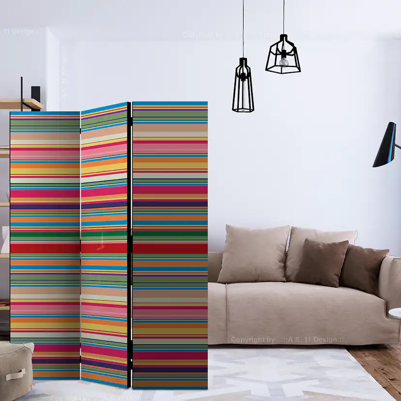 Rumsavdelare Arkiio Subdued Stripes 135x172 cm