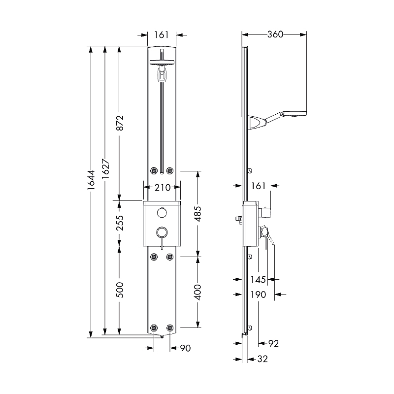 Duschpanel Hansgrohe Raindance Air