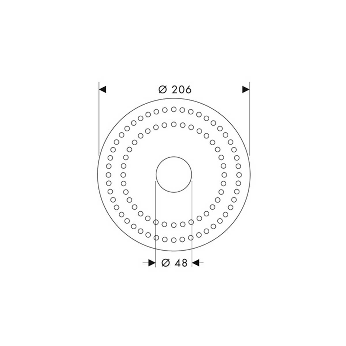 Torrmanschett Axor Starck för Inbyggnadsdel 10902180
