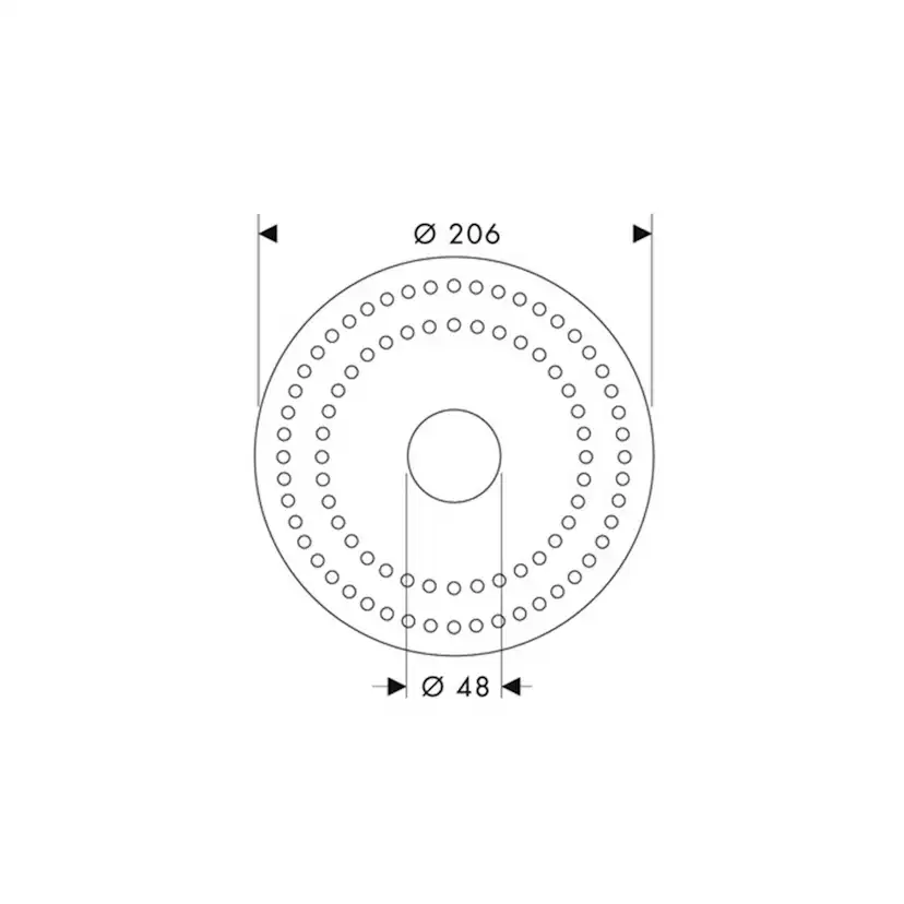 Torrmanschett Axor Starck för Inbyggnadsdel 10902180