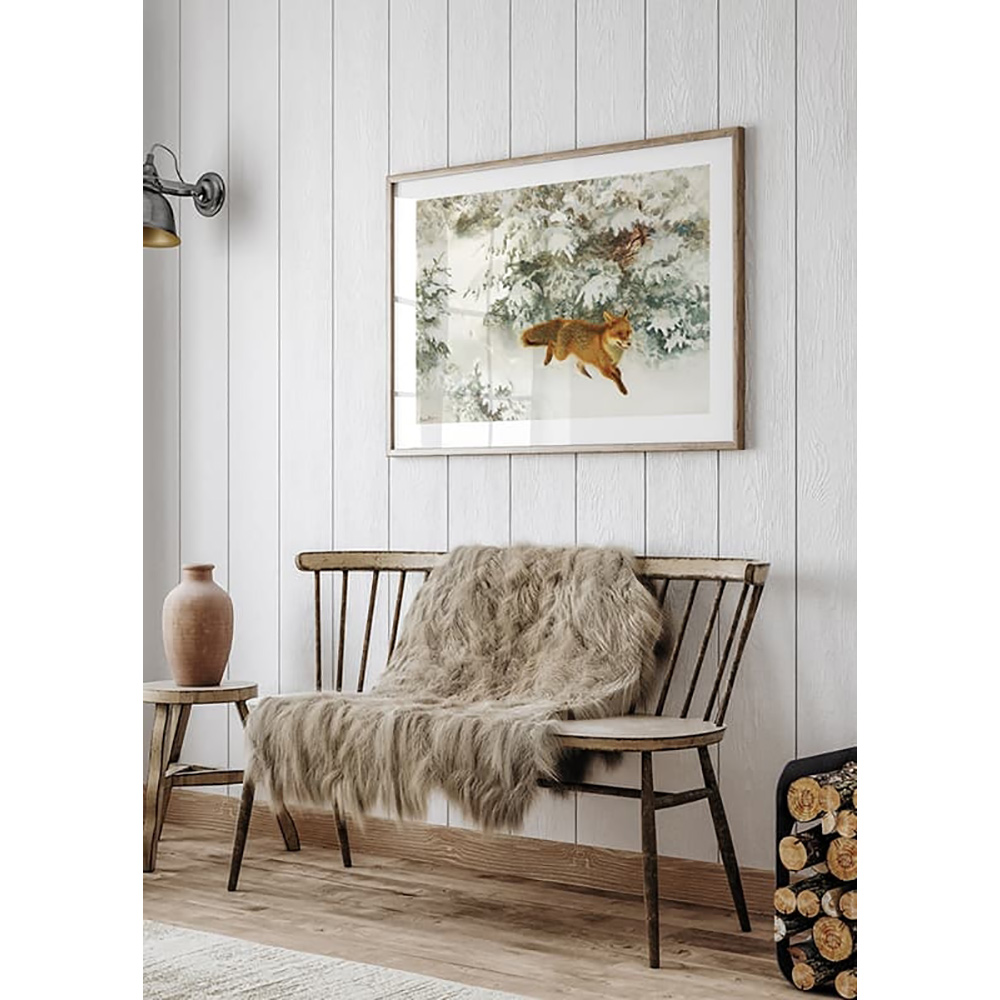 Poster Gallerix Räv i Vinterlandskap By Bruno Liljefors No1