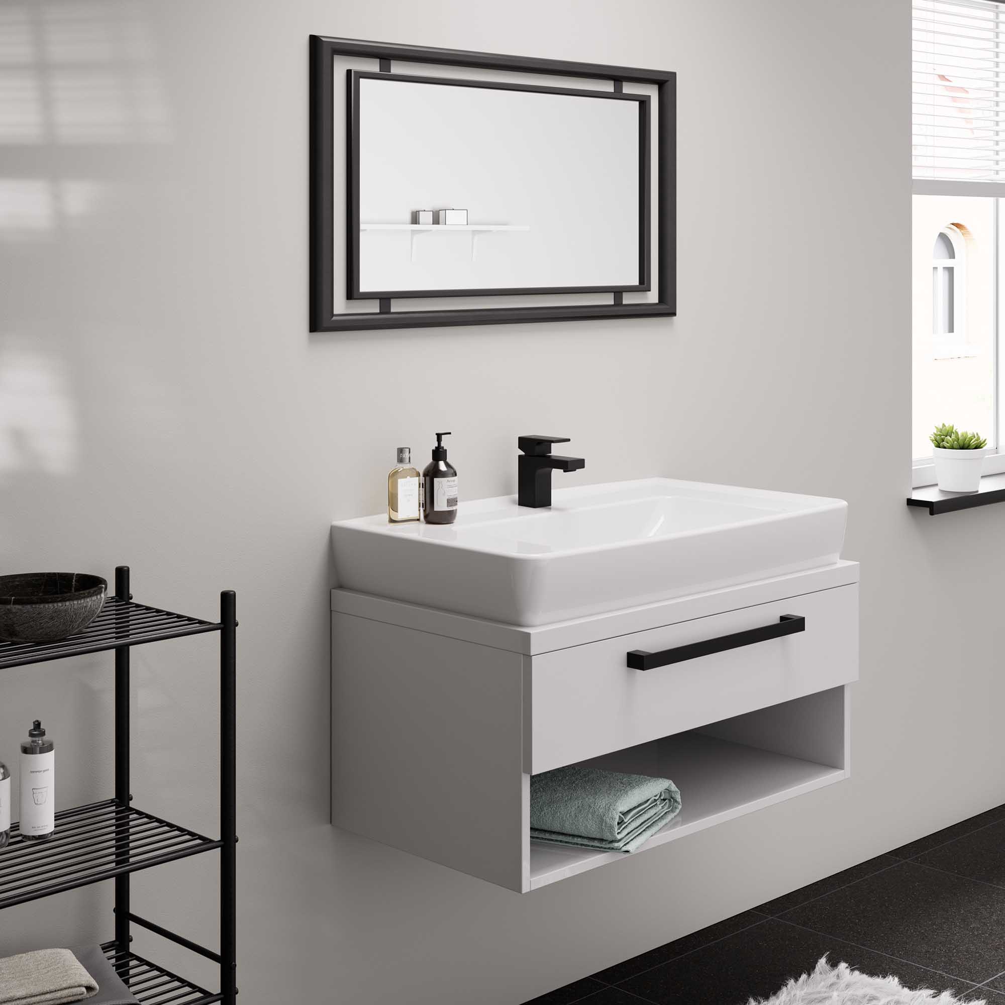 Tvättställsblandare Hansgrohe Vernis Shape 70 Mattsvart