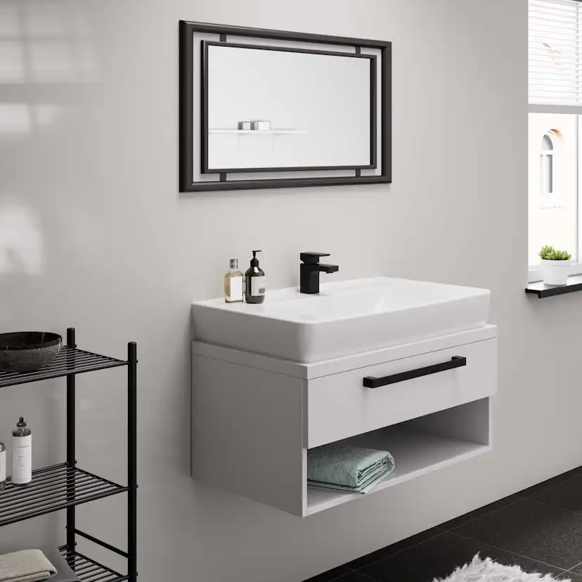 Tvättställsblandare Hansgrohe Vernis Shape 70 Mattsvart