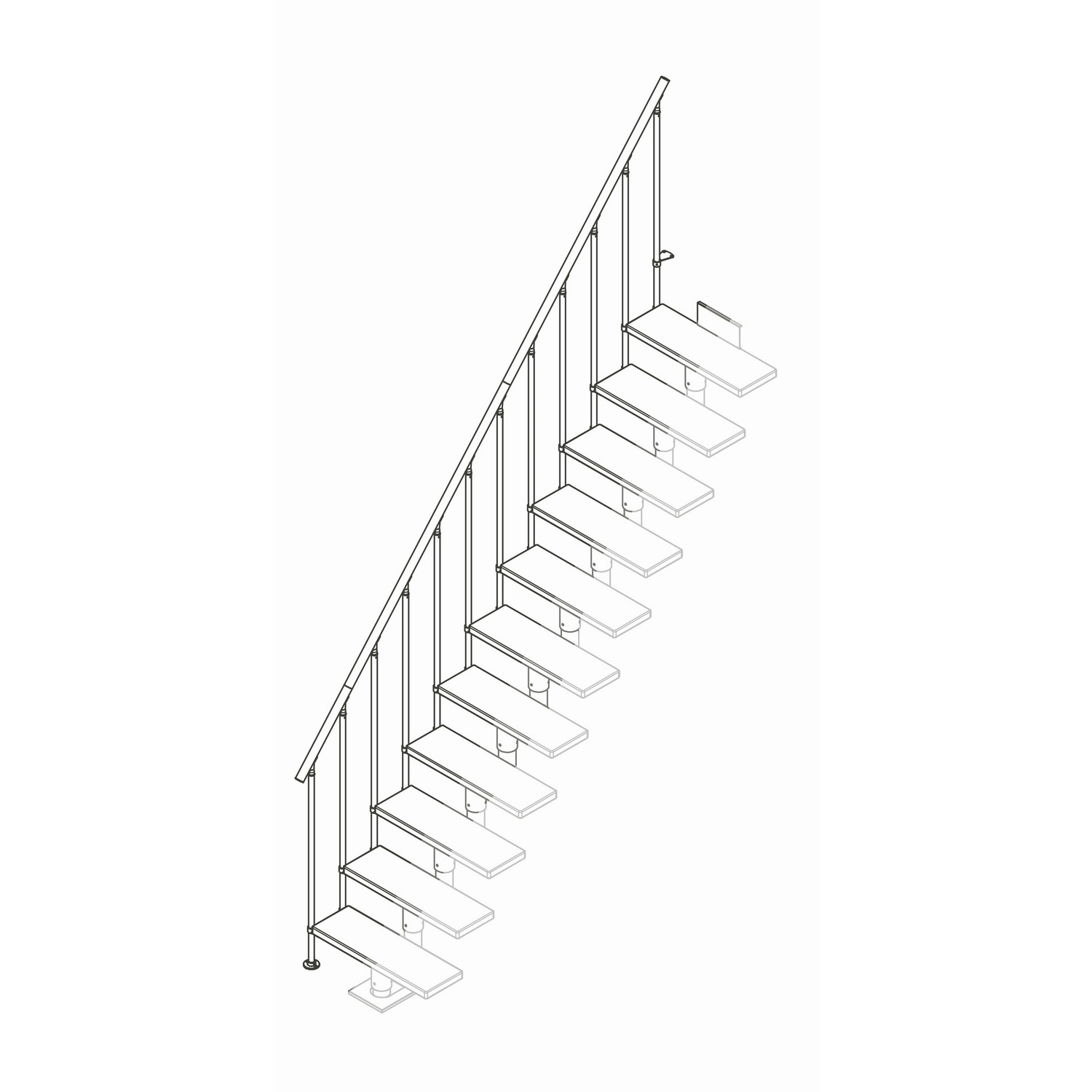 Extra Räcke Dolle Classic II Komplett Ek Lack