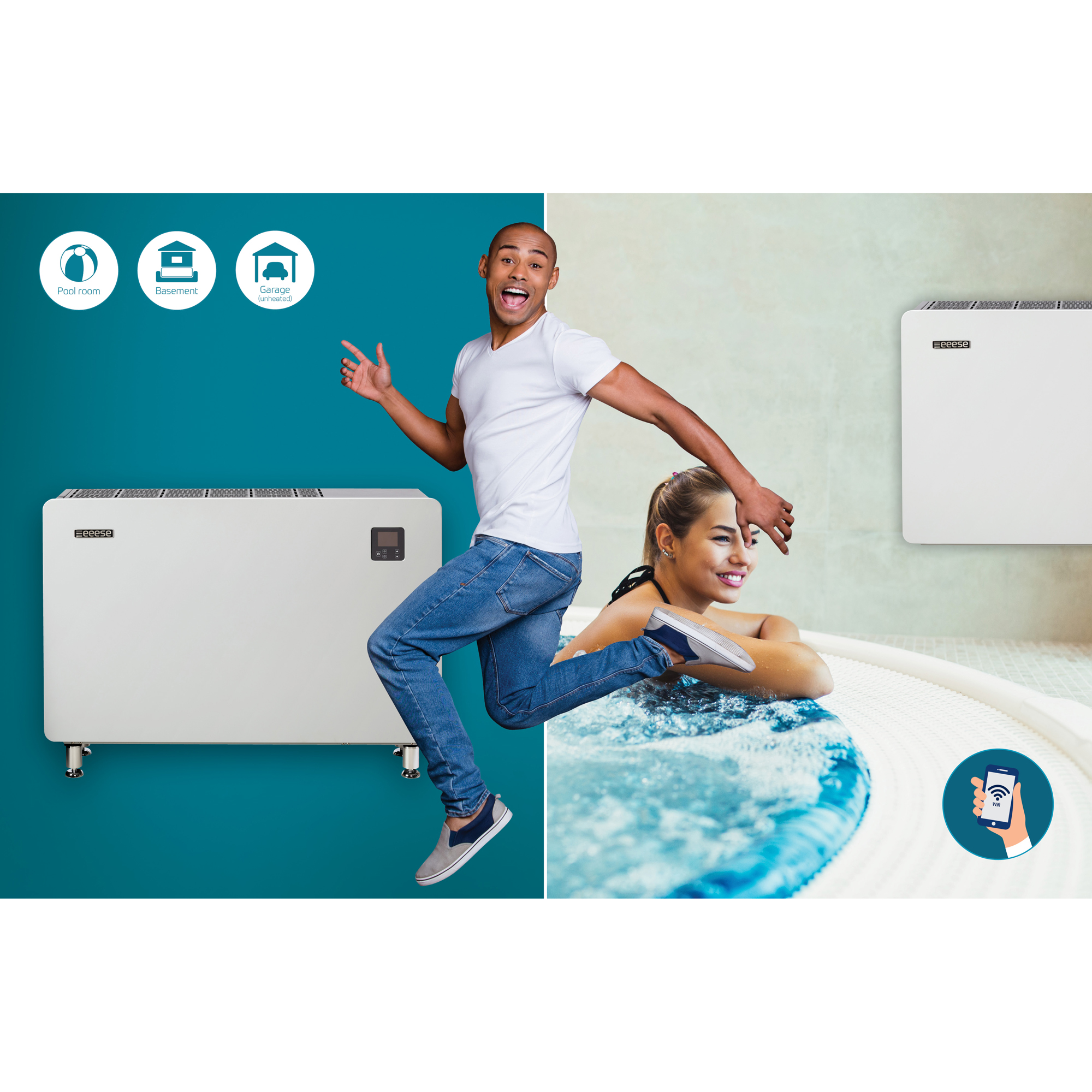 Avfuktare Eeese Air Care Axel Full Inverter 120L Med WiFi Anslutning