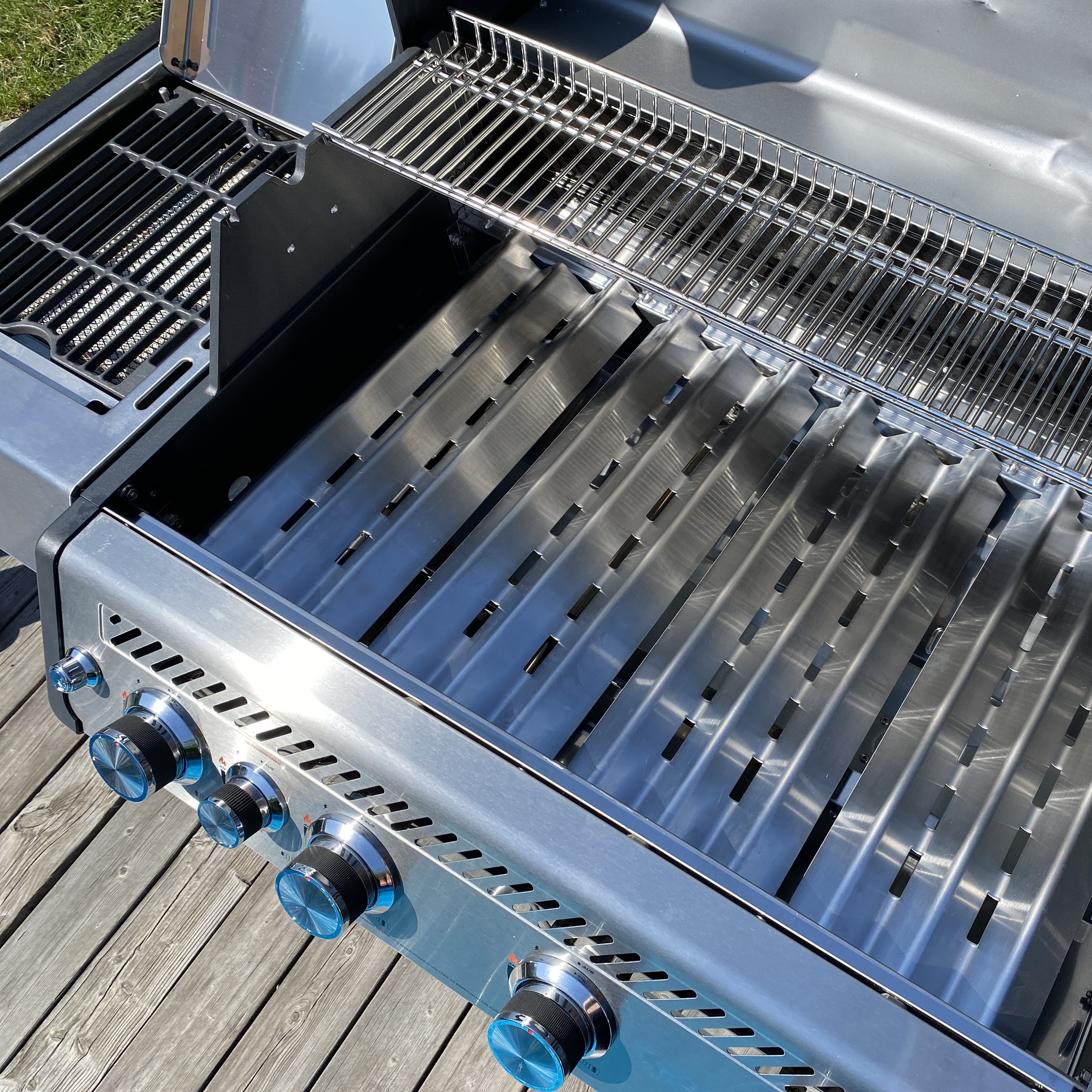 Gasolgrill Bluegaz X1 Premium Classic Rostfritt Stål & Aluminium med Sidobrännare