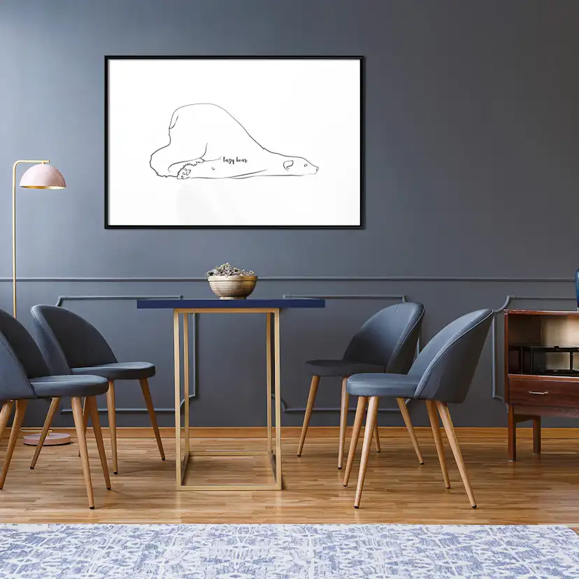 Poster Artgeist Affisch Lazy Bear