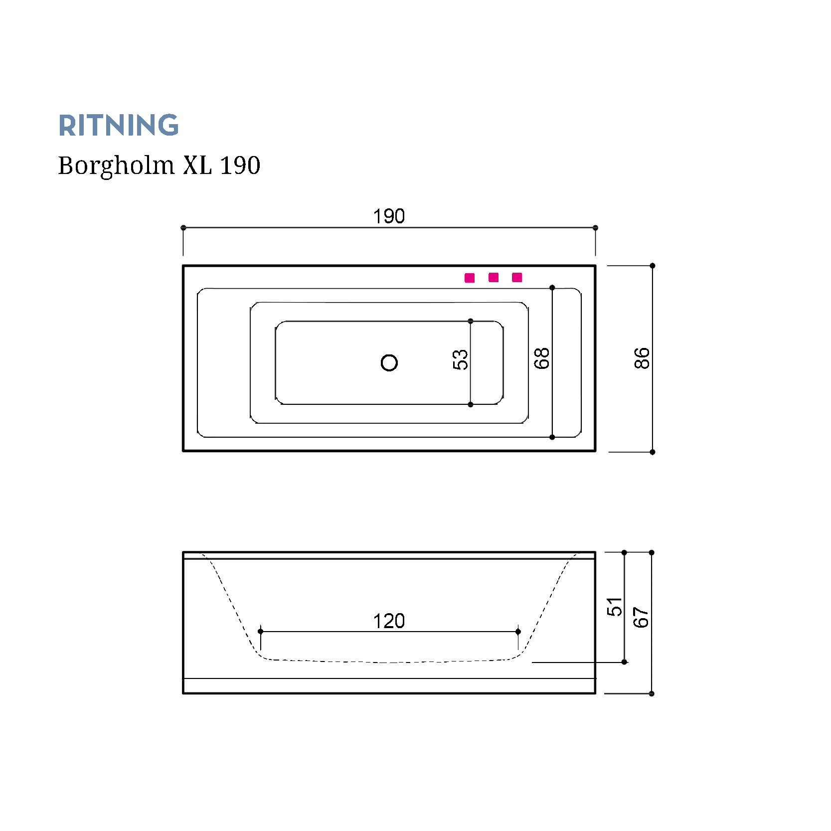 Badkar Swebad Borgholm Standard