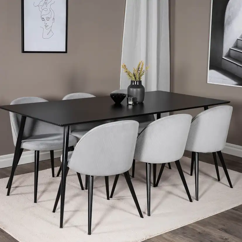 Matgrupp Venture Home Silvia med 6 Valentina Stolar Manchester