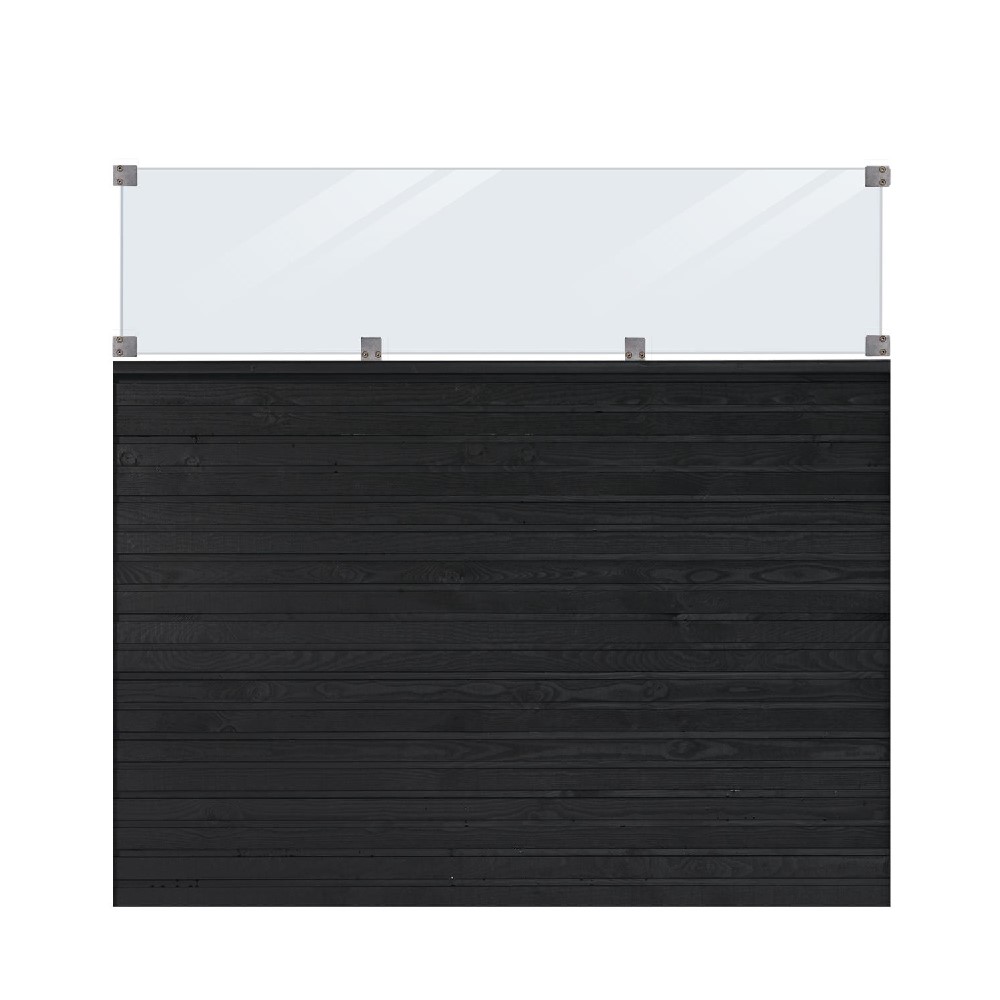 Skärm PLUS Plank med Glas 174x163