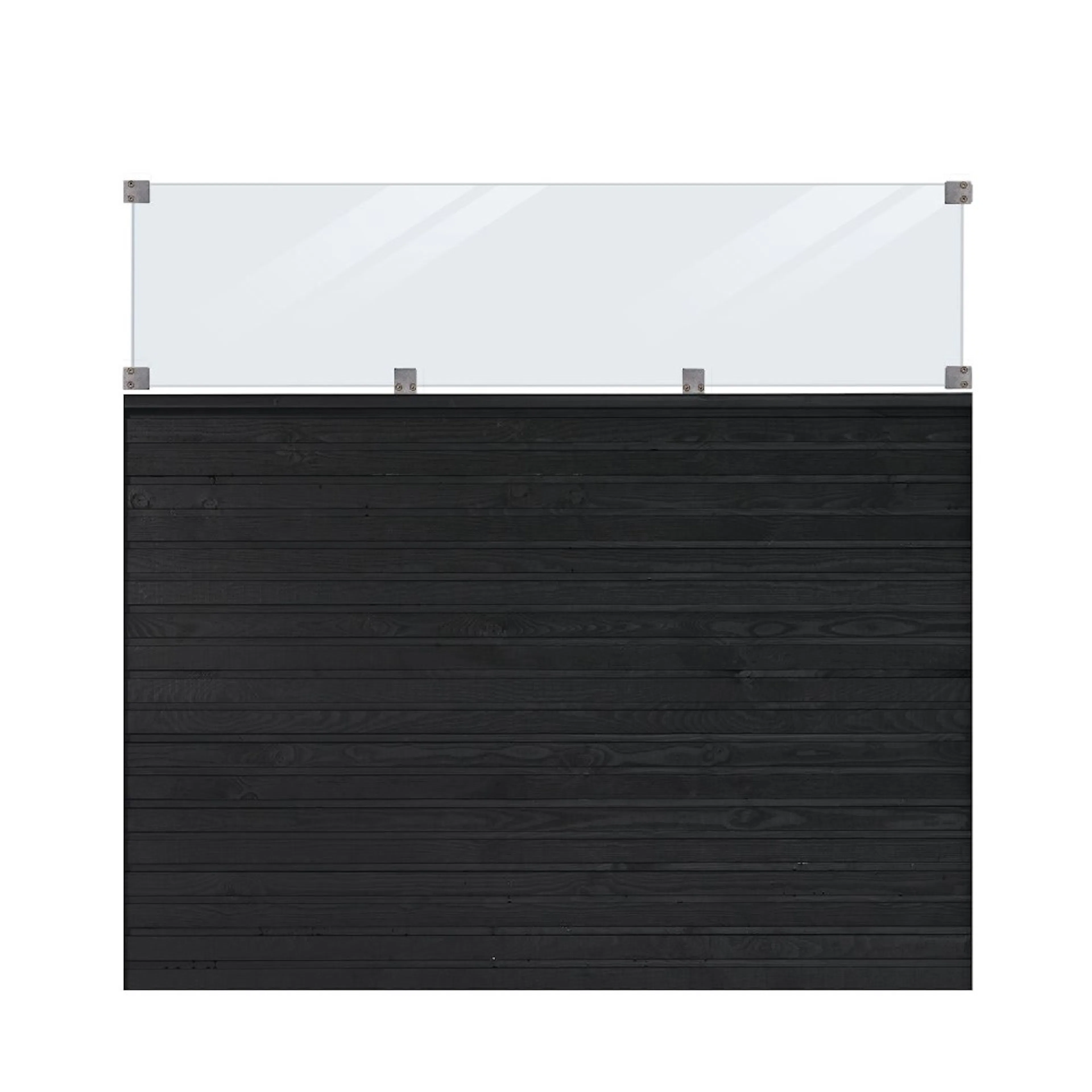 Skärm PLUS Plank med Glas 174x163