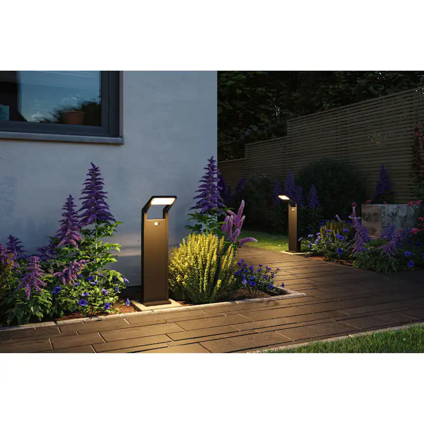 Pollare LED Paulmann Juntea med Skymningsstyrd rörelsedetektor Seawater Resistant IP44 230V