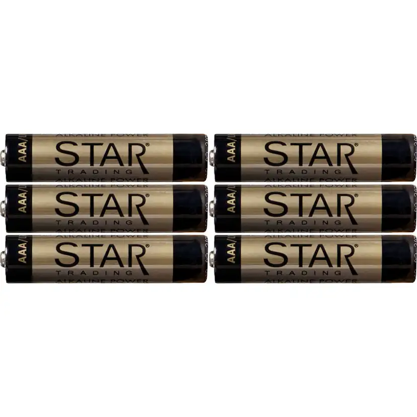 Batteri Star Trading AAA Power Alkaline 6-pack