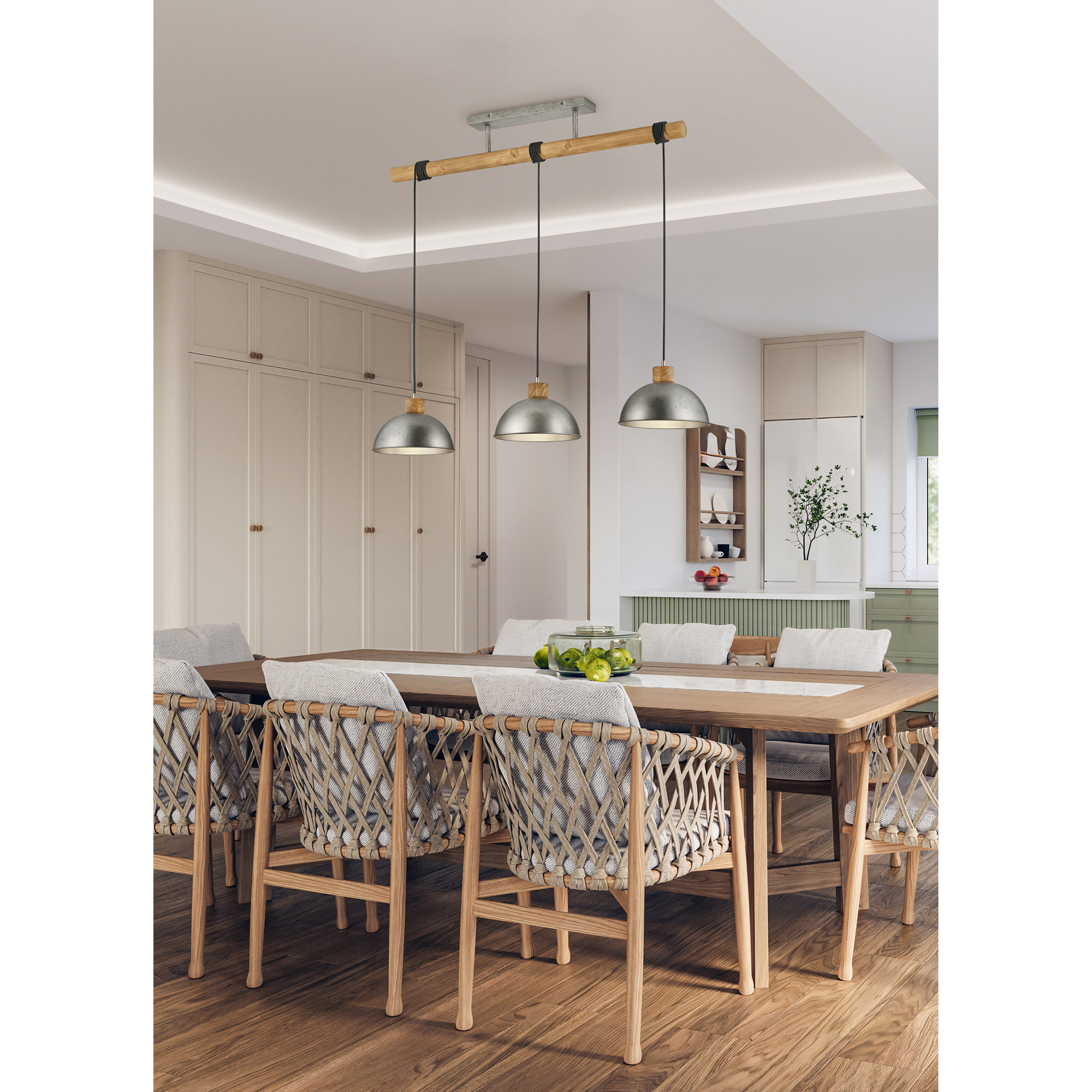 Taklampa Trio Delhi 3L E27