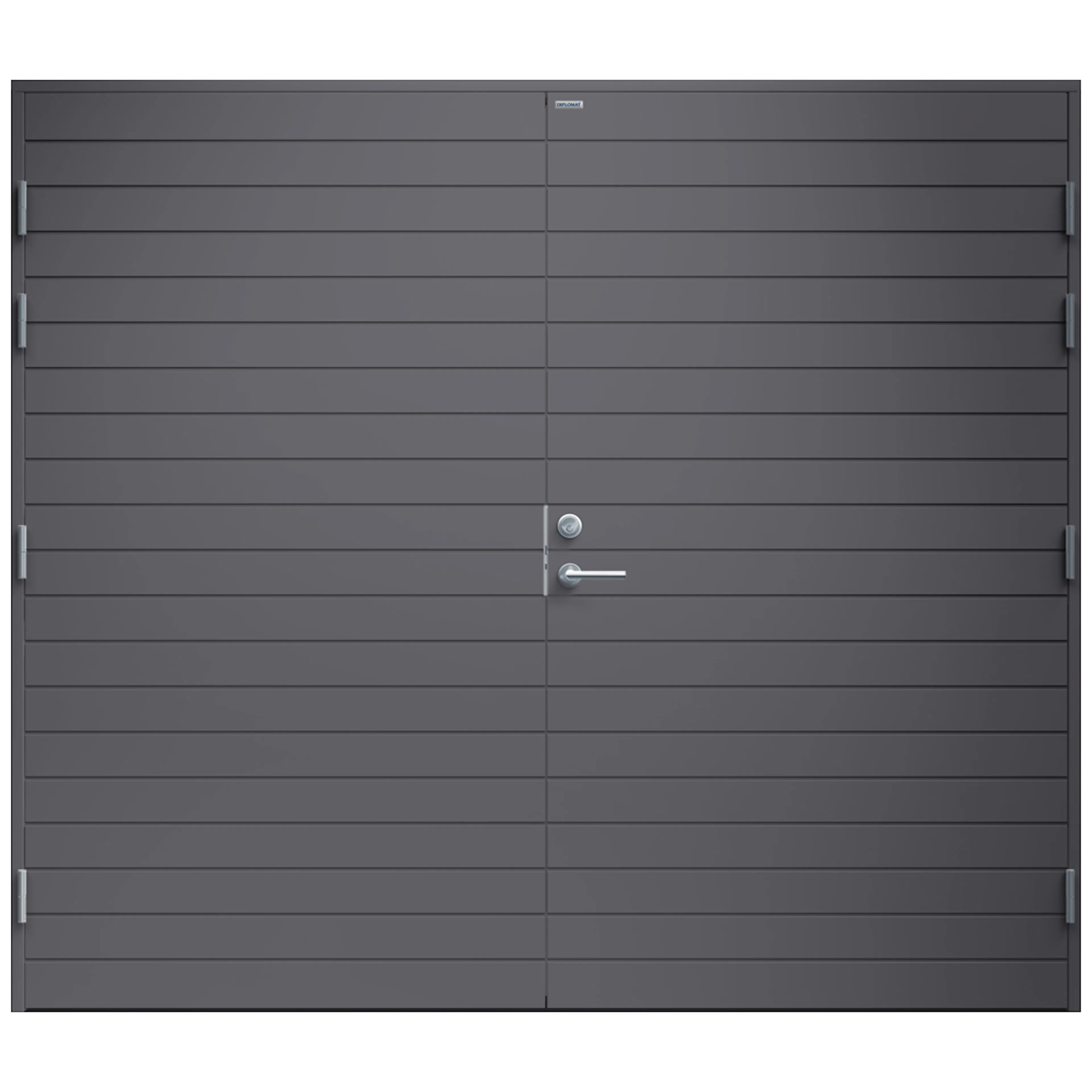 Garagedörr Ingela 24x20 NCS S-6502-B, Grå BxH: 240x200 cm, Grafitgrå