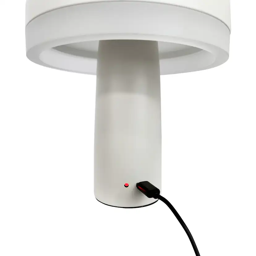Portabel Bordslampa Dyberg Larsen Porter LED Uppladdningsbar Vit