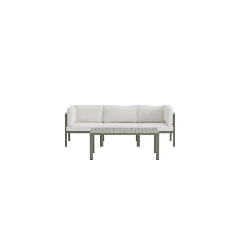Loungegrupp Venture Home Copacabana 3-sitssoffa med Soffbord Utomhus