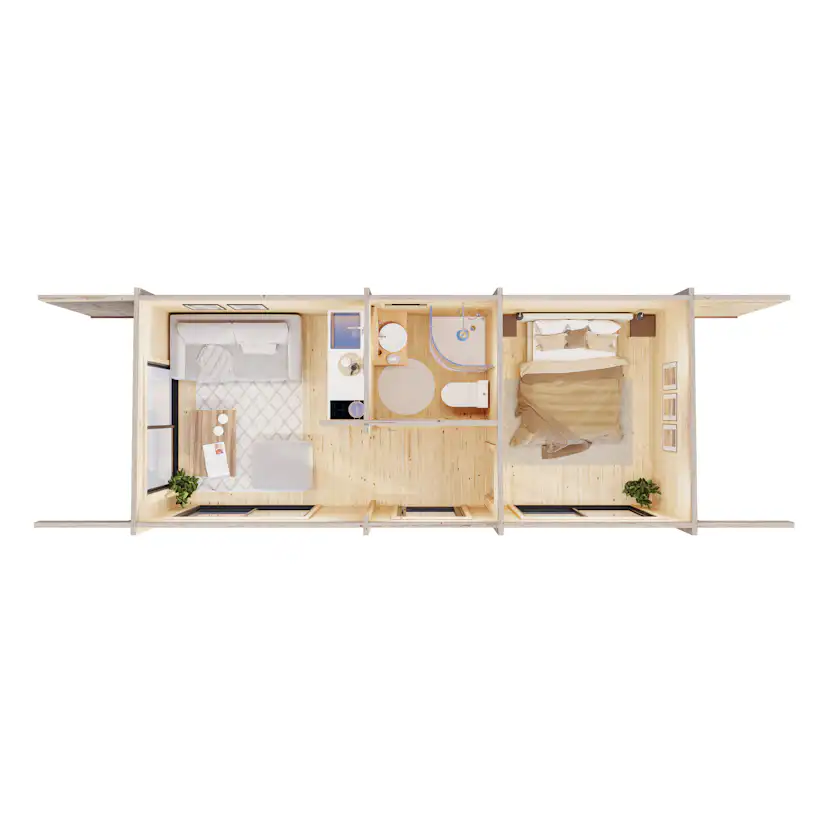 Trädgårdshus Palmako Cecilia 23,9 m2