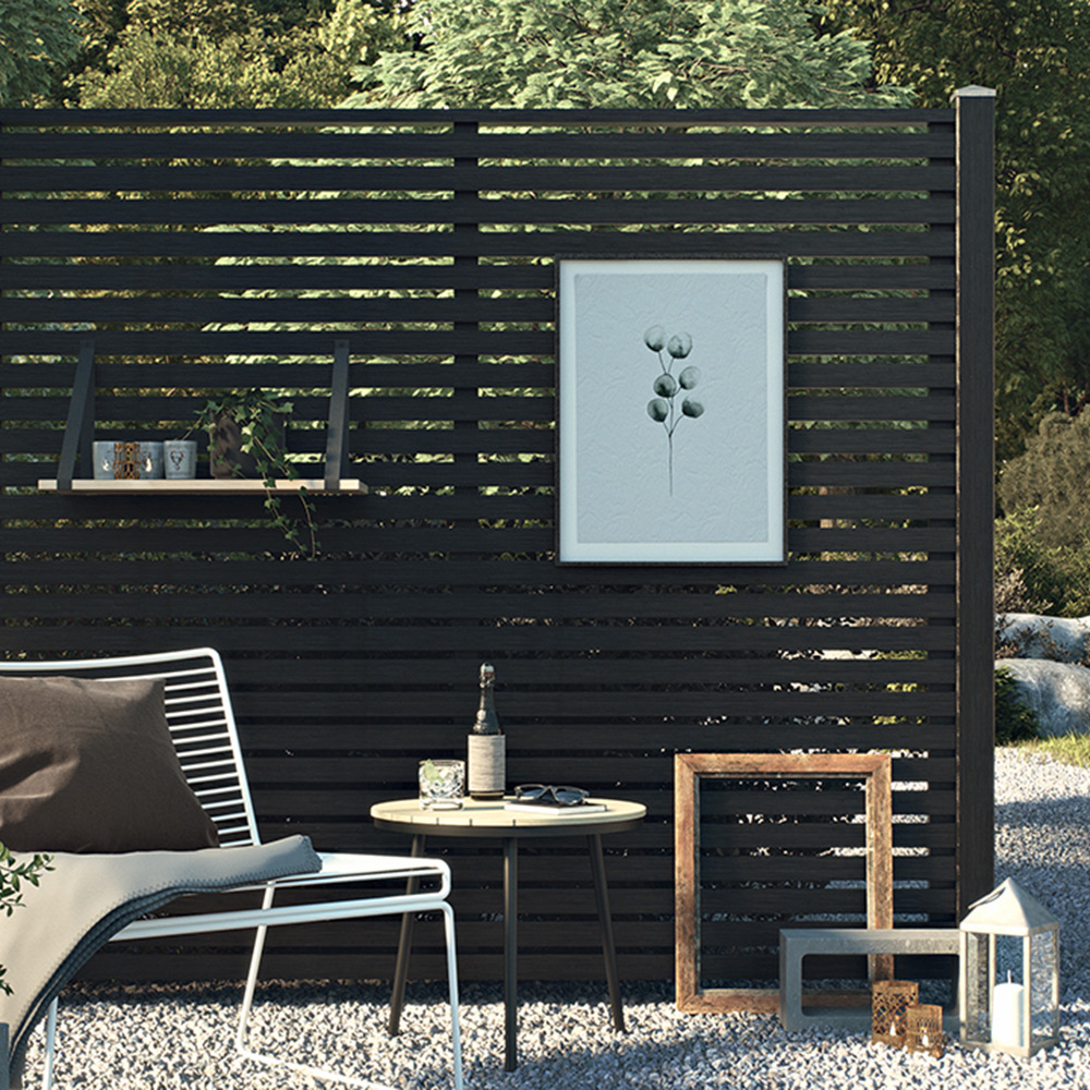 Skärm Horizont 1, 159x159 svart FSC (B) Svart