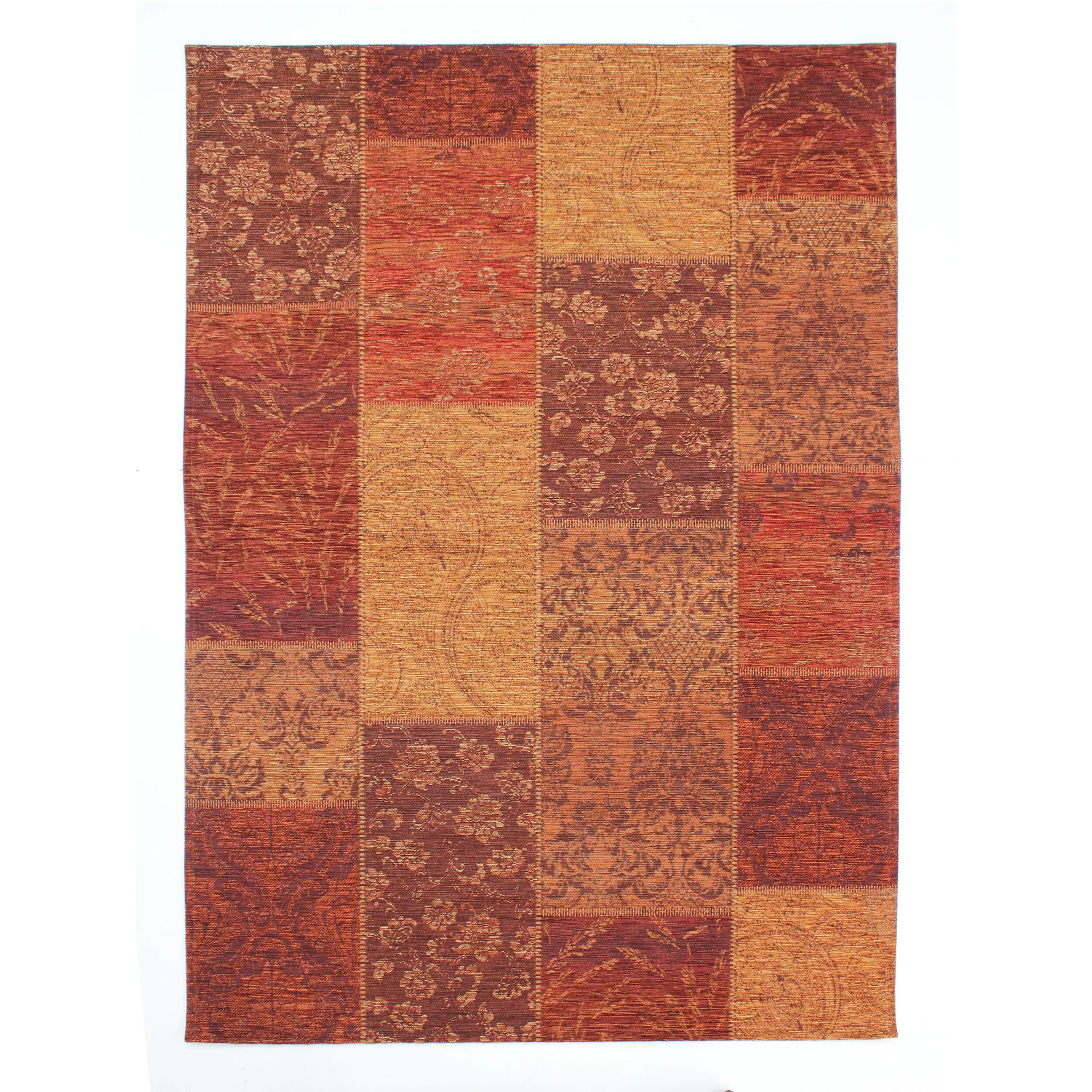 PATCHWORK CHENILLE Orange 200X290 Orange