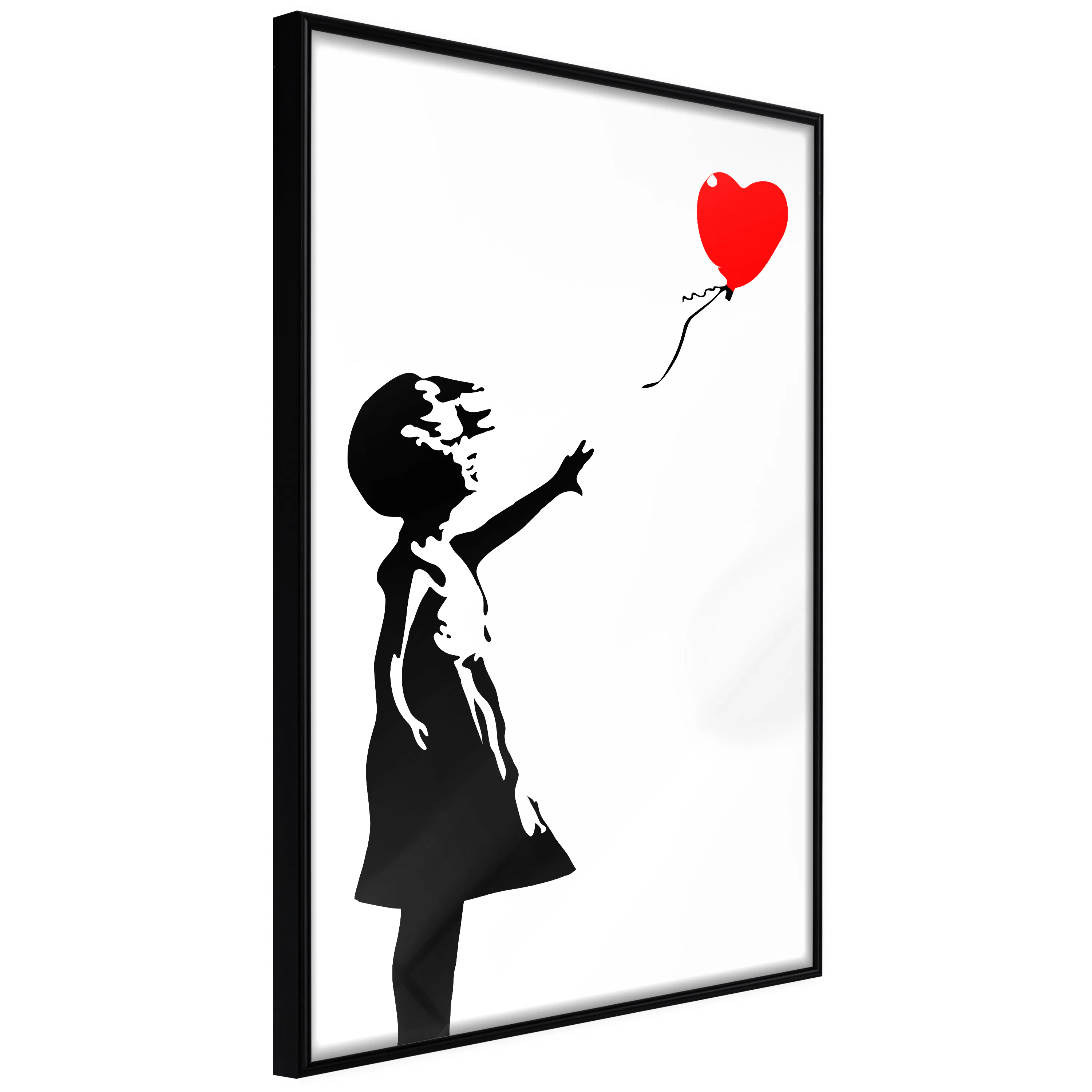 Poster Artgeist Affisch Little Girl with a Balloon