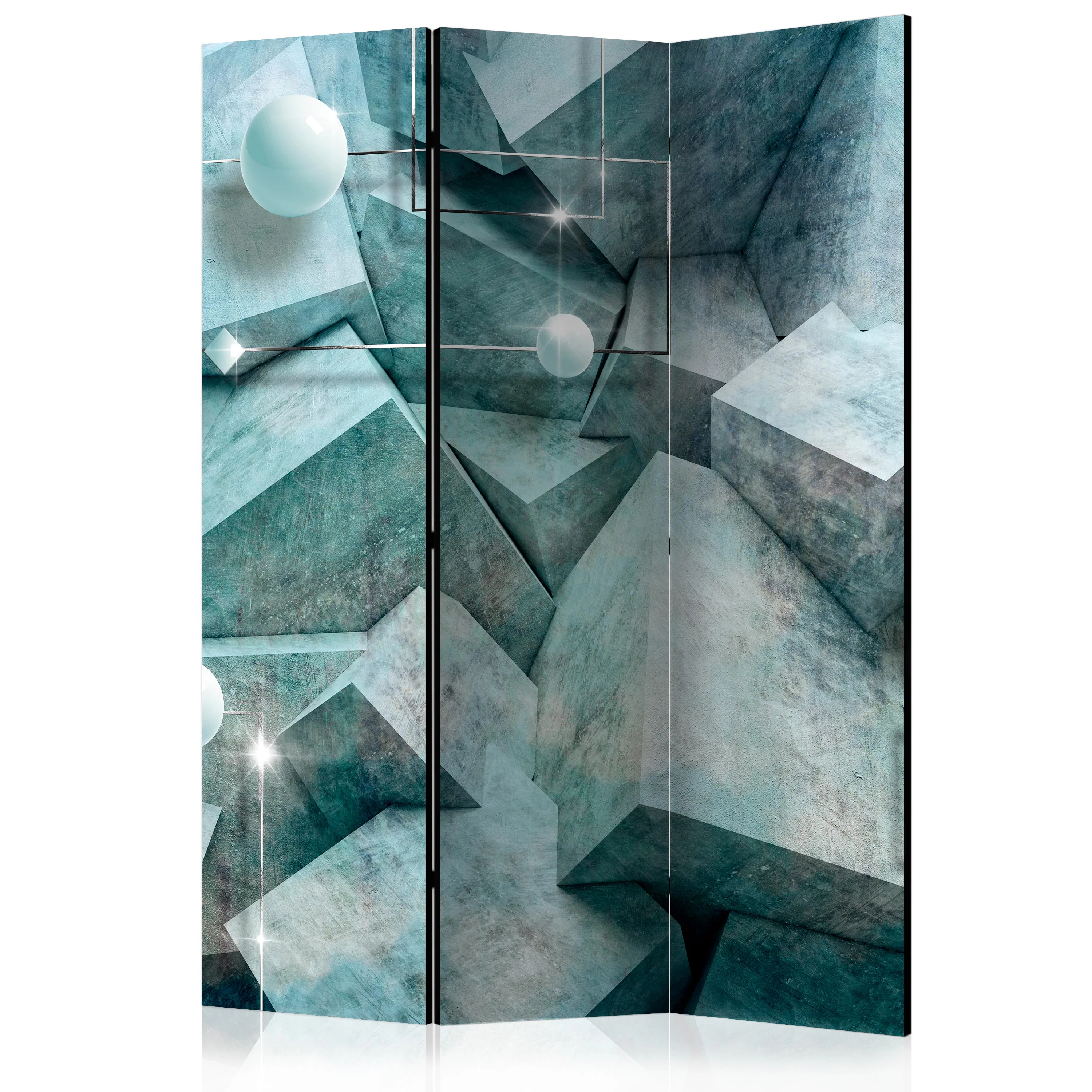 Rumsavdelare Arkiio Concrete Cubes Green 135x172 cm