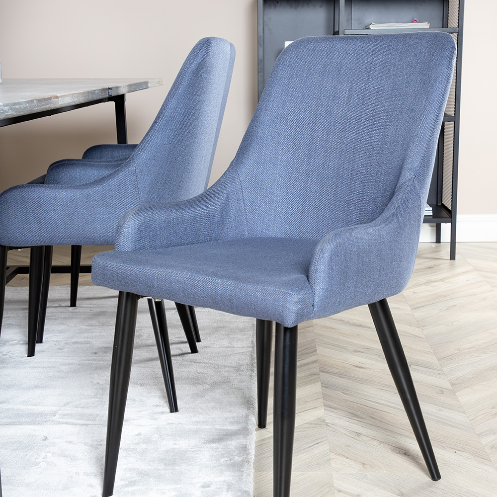 Matgrupp Venture Home Jenni med 6 Plake Stolar