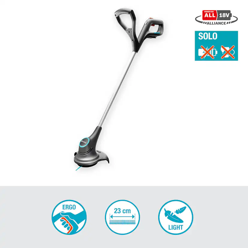 Grästrimmer Gardena SmallCut 23/18V P4A utan Batteri och Laddare