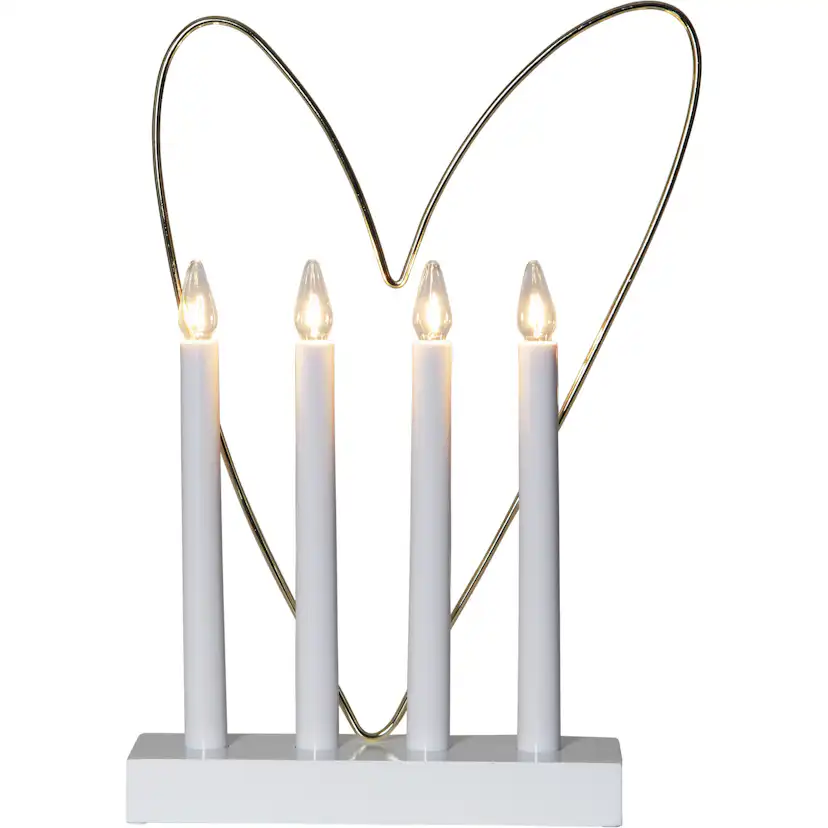 Adventsljusstake Star Trading Glossy Heart