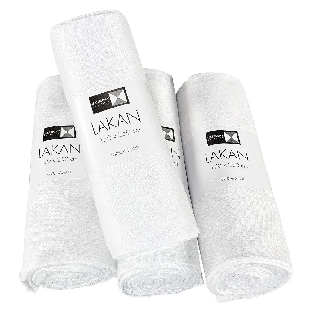 Lakan Borganäs of Sweden 150X250 Cm Rullpackade Vit
