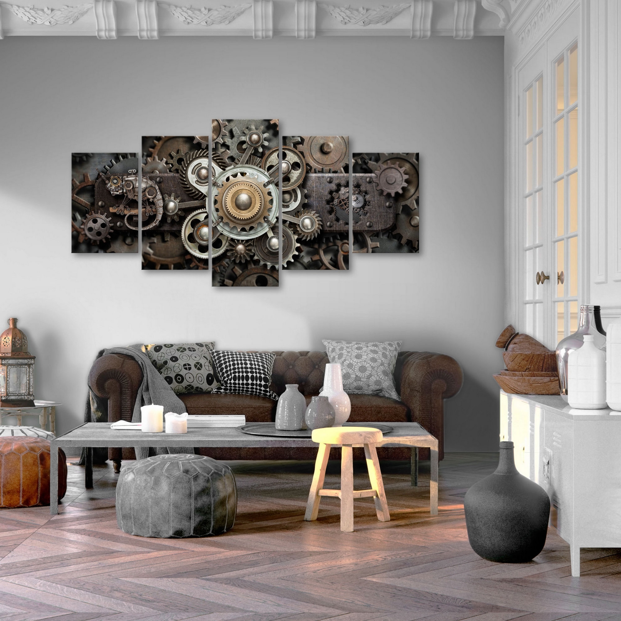 Tavla Arkiio Old Mechanism Wide 5 delar