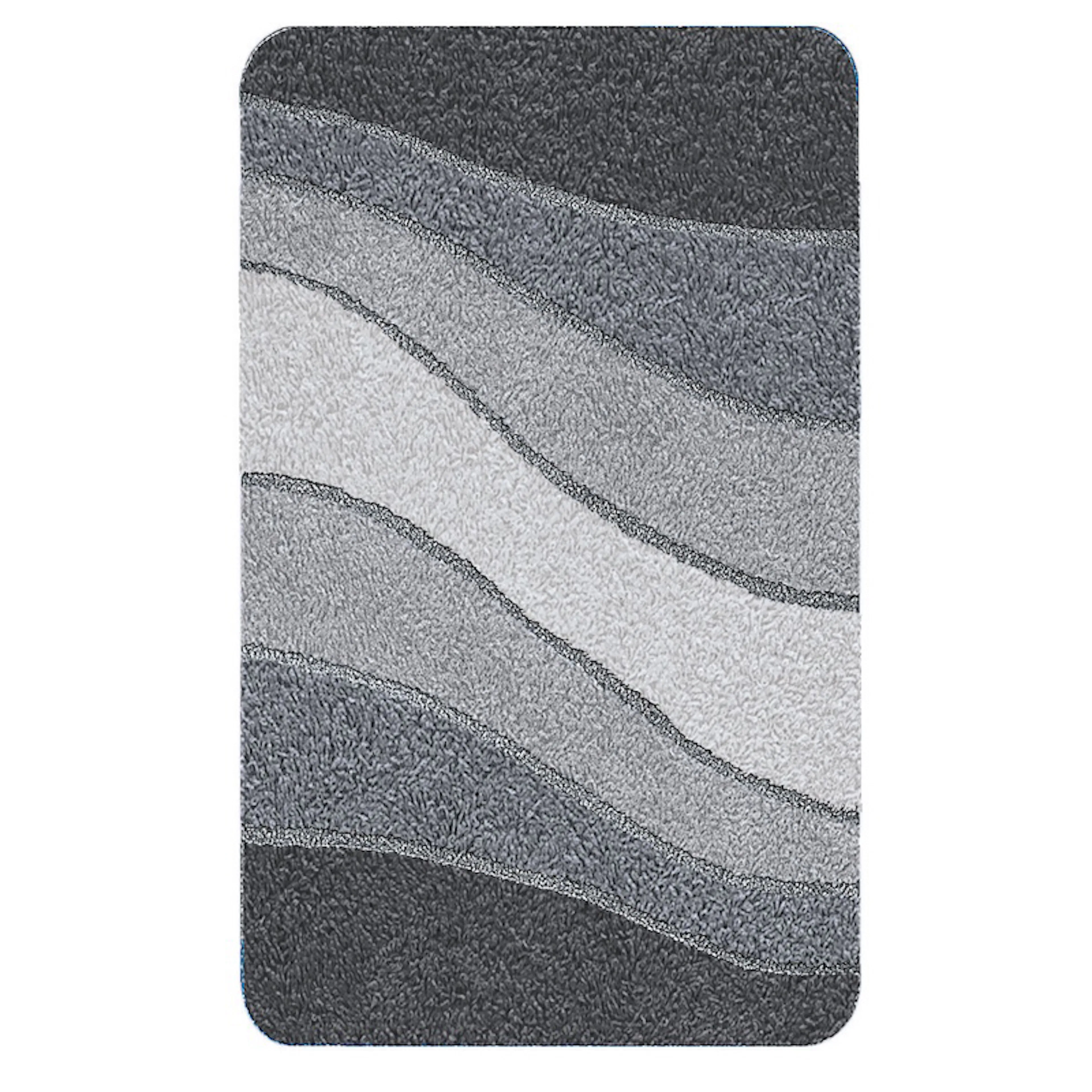 Badrumsmatta Ocean schiefer 55x65 cm Grå, 550x650 mm
