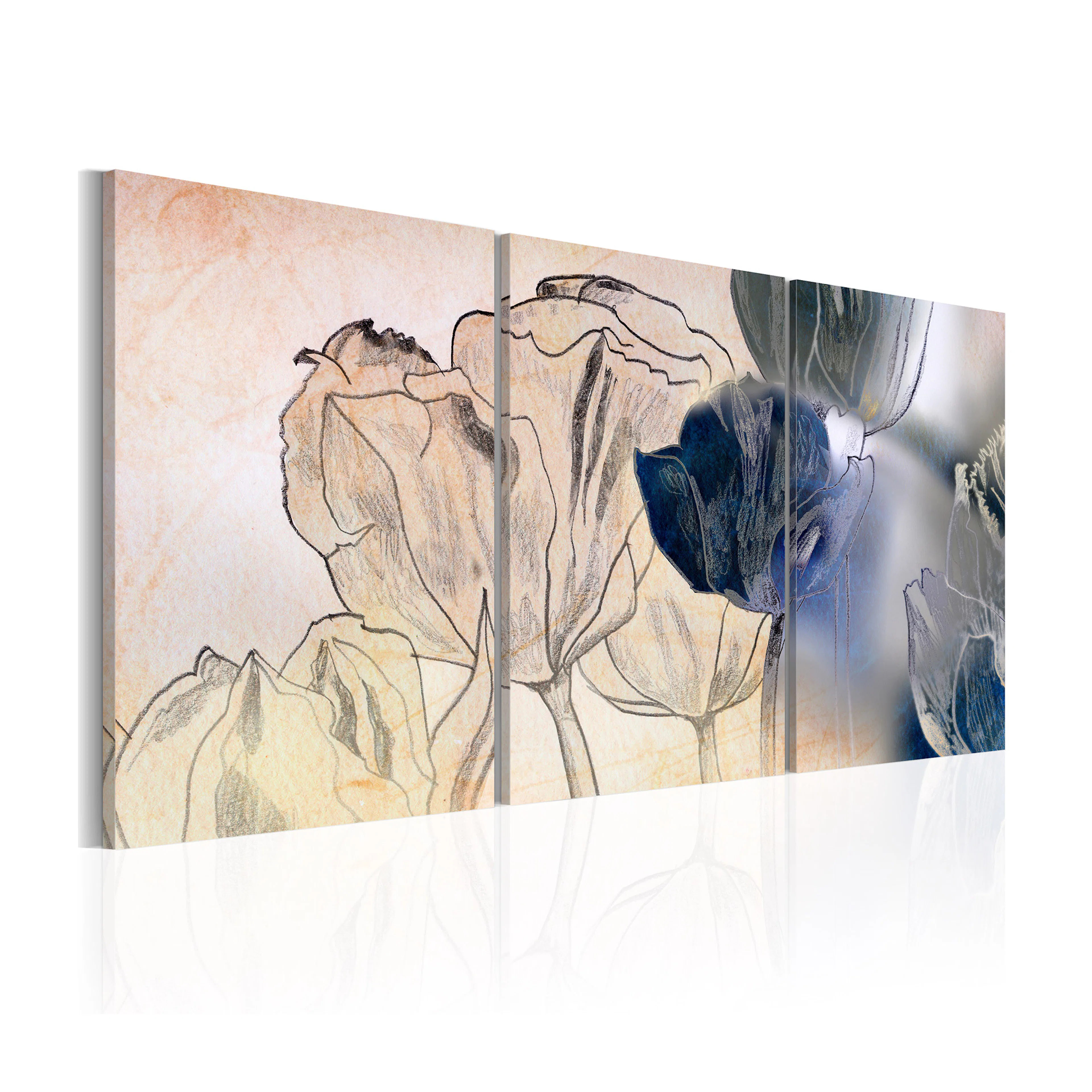 Tavla Arkiio Sketch Of Tulips