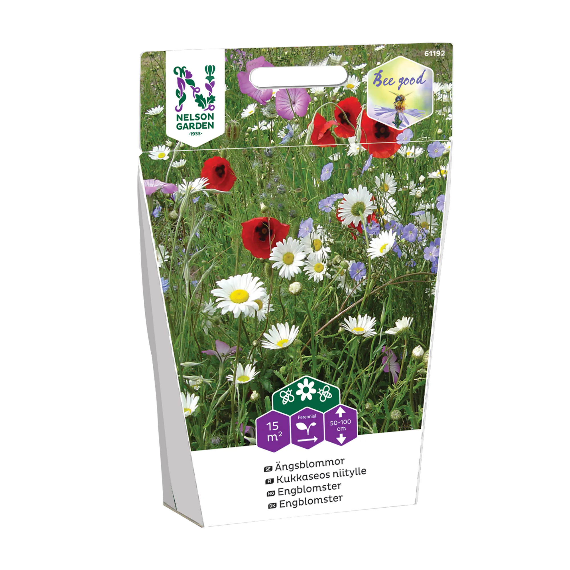 Ängsblommor Nelson Garden Frö Mix med Vackra & Fina Blommor för Trädgården