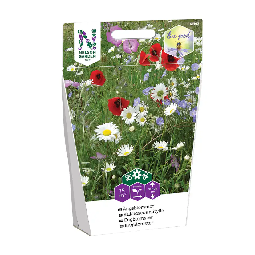 Ängsblommor Nelson Garden Frö Mix med Vackra & Fina Blommor för Trädgården