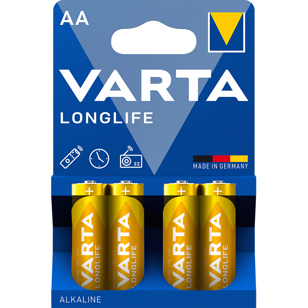 Batteri VARTA Alkaliska Longlife LR6/AA 4-Pack