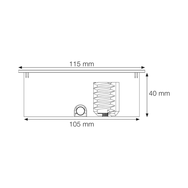 Eluttag Beslag Design Twist 230V 2-uttag